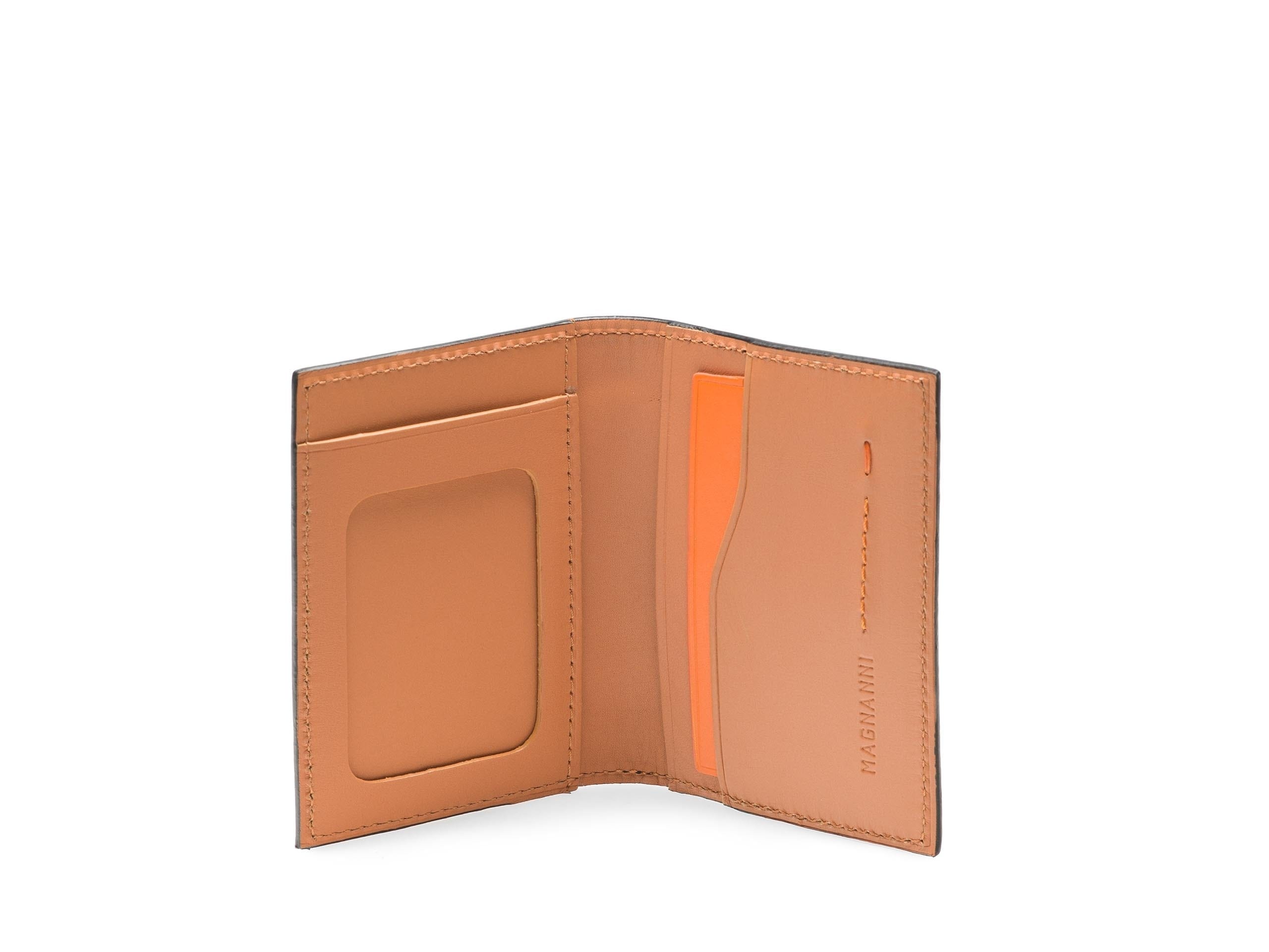 Magnanni Wallets Midbrown Pebble Card Fold