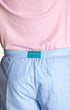 Michael's Swimwear Solid Linen Sky Swim Trunks