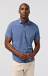 Mizzen & Main Camp Shirt Porter Short Sleeve in Coastal Fjord