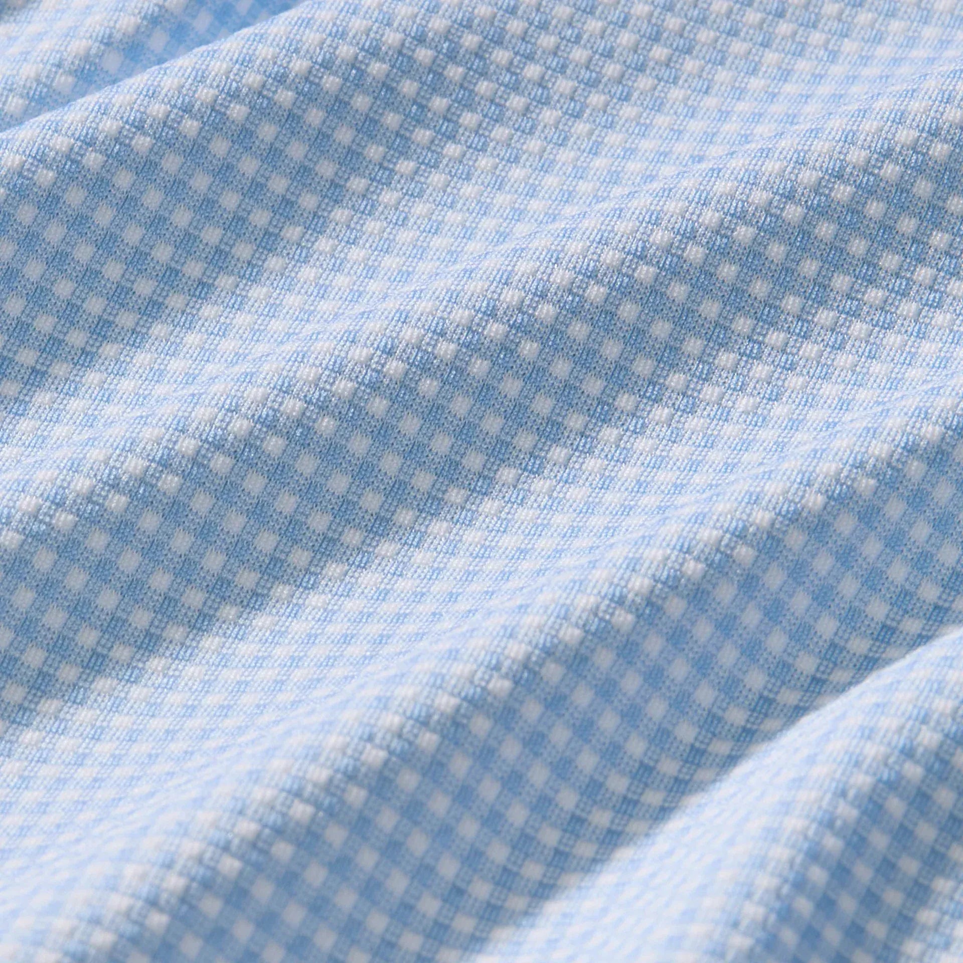 Mizzen & Main Dress Shirts Halyard Dress Shirt in Cloud Blue Peter Gingham