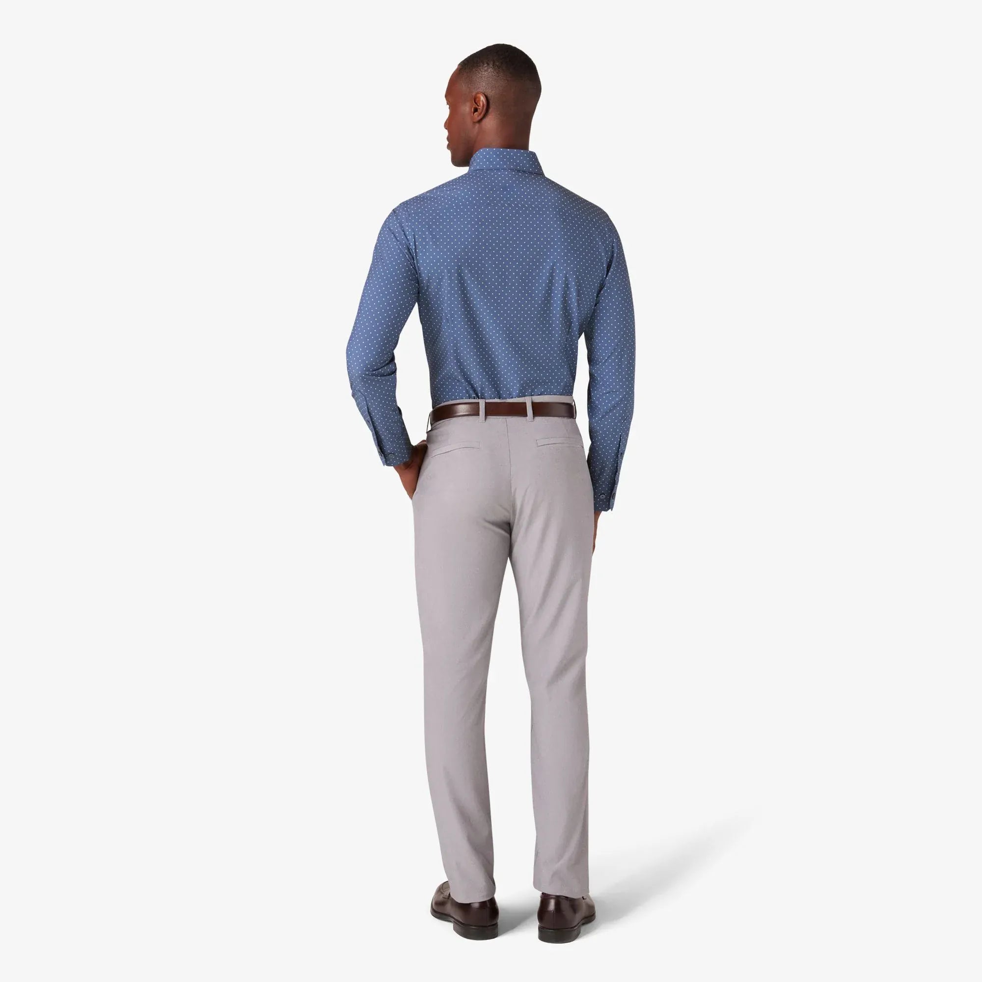 Mizzen & Main Dress Shirts Leeward Dress Shirt Coastal Fjord Dot