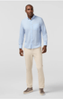 Mizzen & Main Sport Shirts Kennedy Shirt in Cloud Blue Chalk Stripe