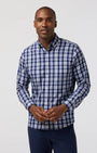 Mizzen & Main Sport Shirts Kennedy Shirt in Midnight Navy Beckett Plaid
