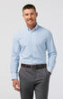 Mizzen & Main Sport Shirts Leeward Dress Shirt in Cloud Blue Wyatt Plaid