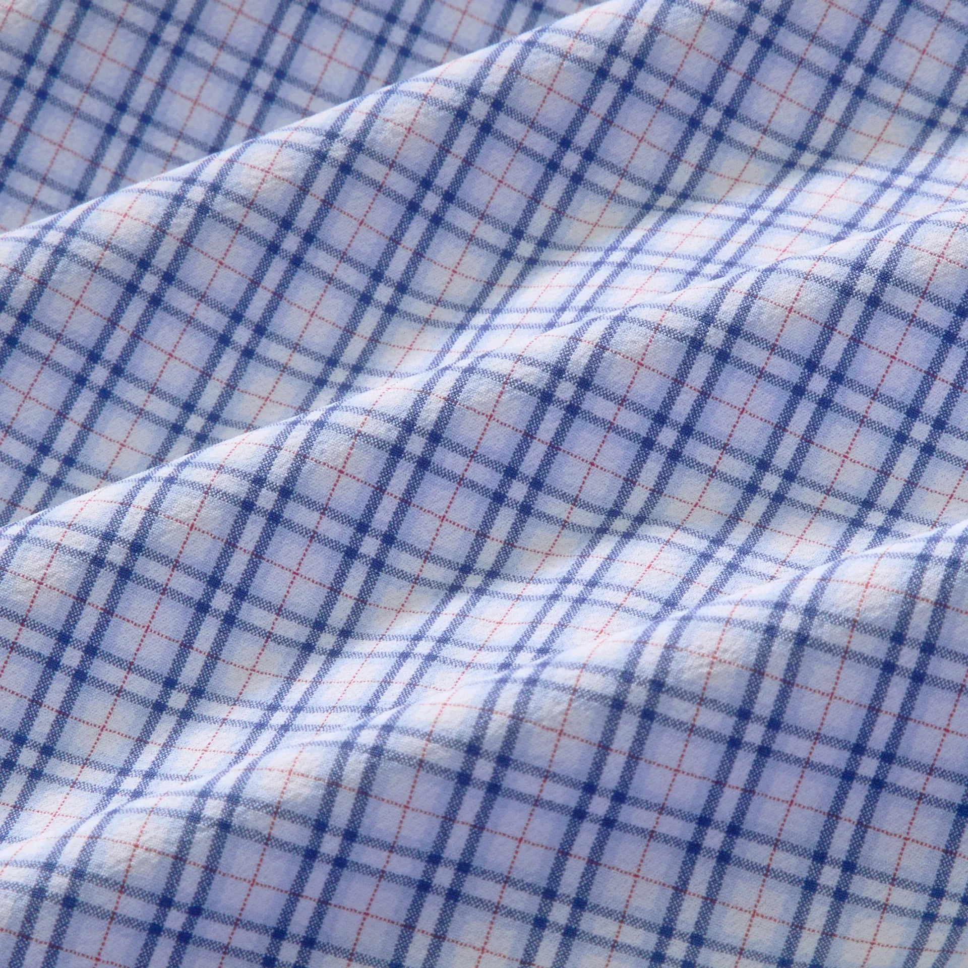 Mizzen & Main Sport Shirts Leeward Dress Shirt in Cobalt Denis Plaid