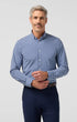 Mizzen & Main Sport Shirts Leeward Dress Shirt in Midnight Navy Crew Gingham