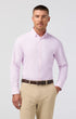 Mizzen & Main Sport Shirts Leeward Dress Shirt in Pink Salt Baker Stripe
