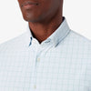 Mizzen & Main Sport Shirts Leeward Dress Shirt- Sky Crayton Plaid