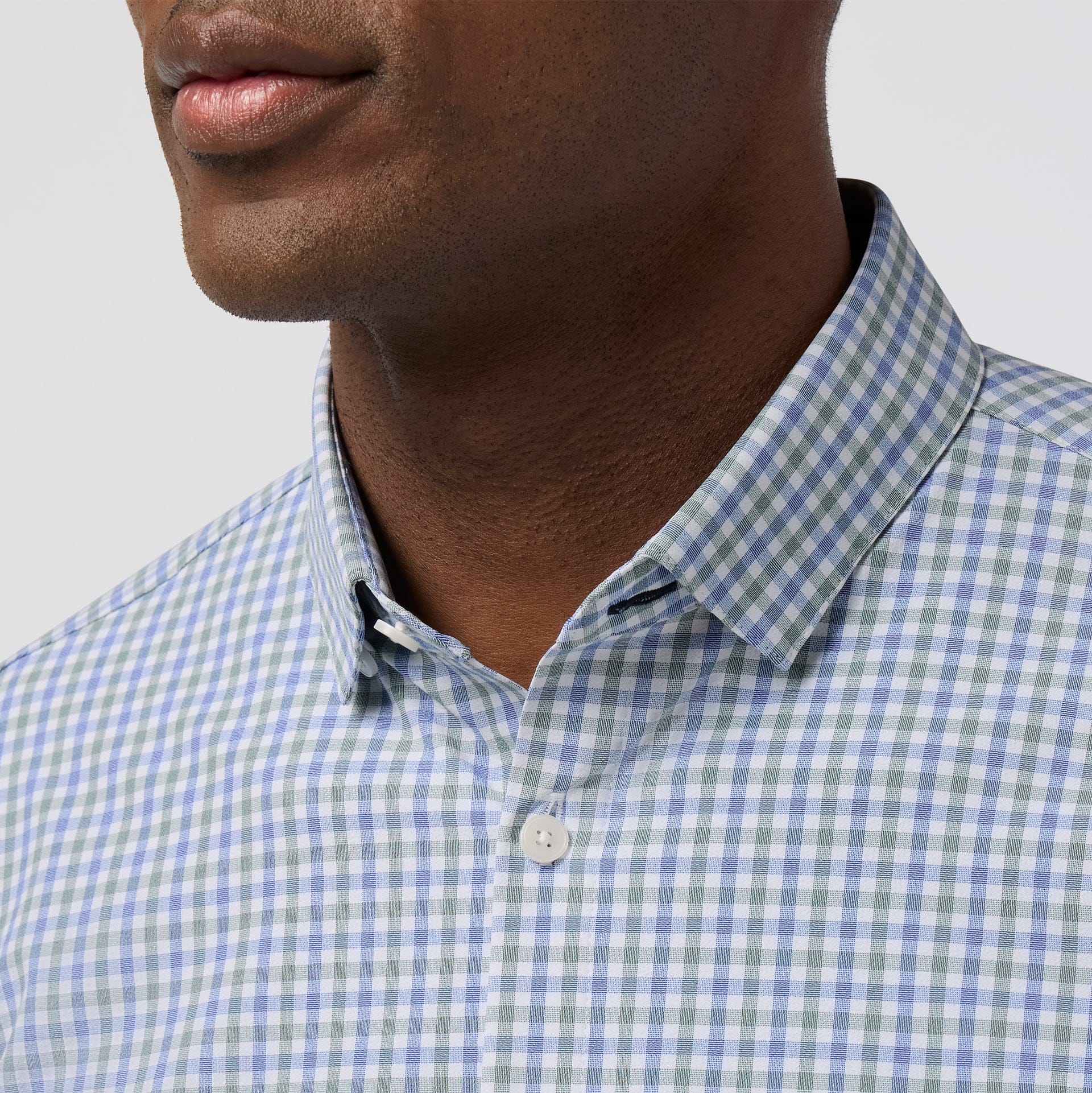 Mizzen & Main Sport Shirts Leeward No Tuck Dress Shirt in Olive Miles Plaid
