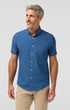 Mizzen & Main Sport Shirts Leeward Short Sleeve in Midnight Navy Medallion