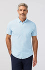 Mizzen & Main Sport Shirts Leeward Short Sleeve in Skyline Blue Multi Diamond