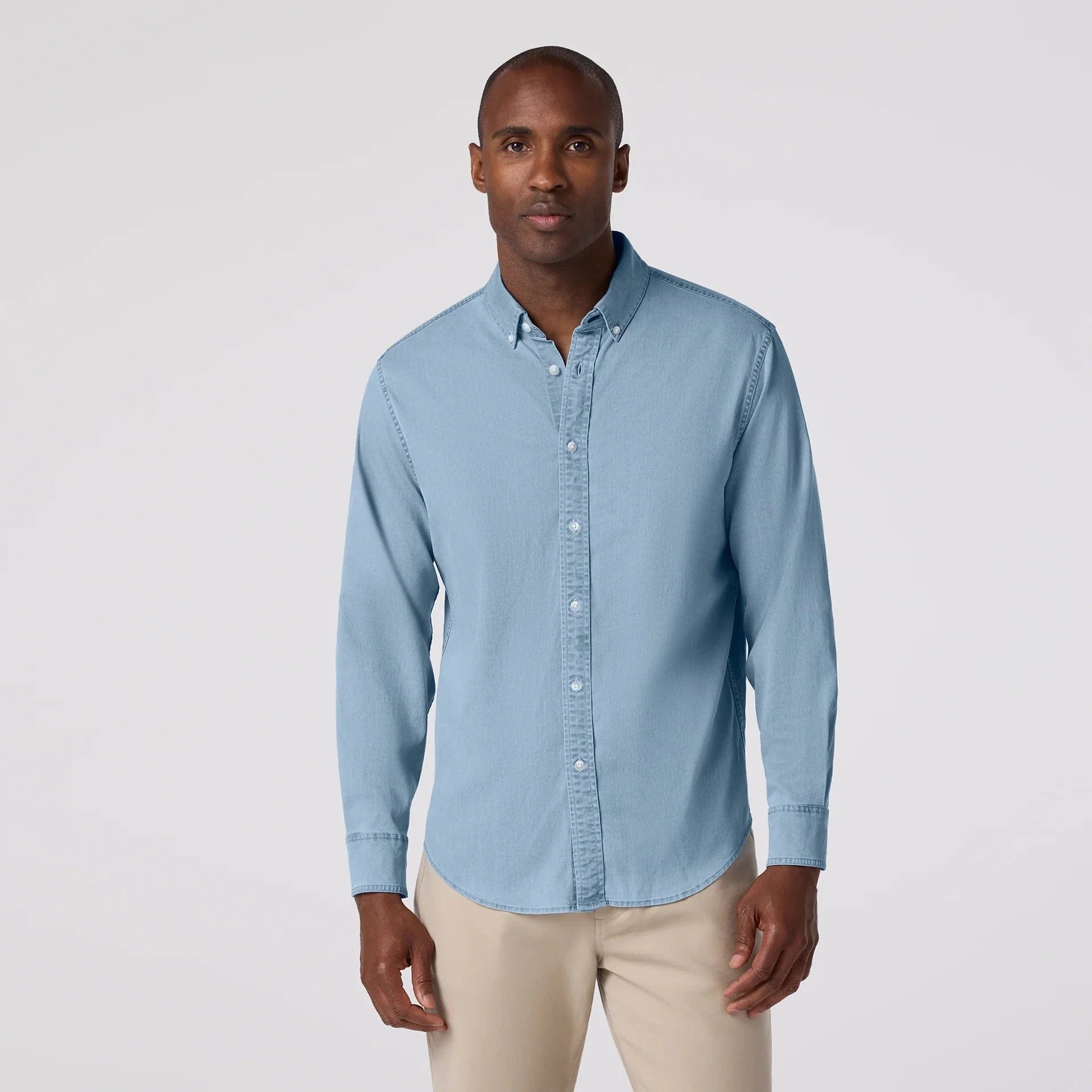 Mizzen & Main Sport Shirts LIGHT WASH / S Nash Chambray