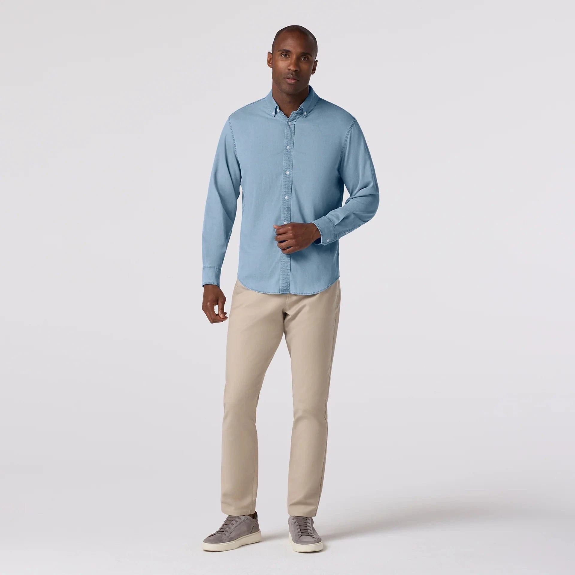 Mizzen & Main Sport Shirts Nash Chambray
