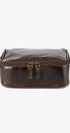 Moore & Giles Inc. Luggage BROMPTON BROWN Donald Leather Wash Kit