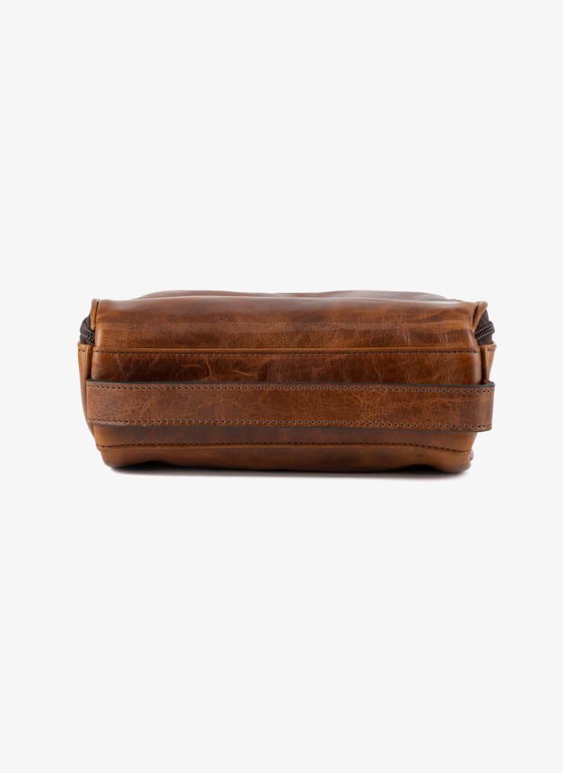 Moore & Giles Inc. Luggage TITAN MILLED HONEY Donald Leather Wash Kit