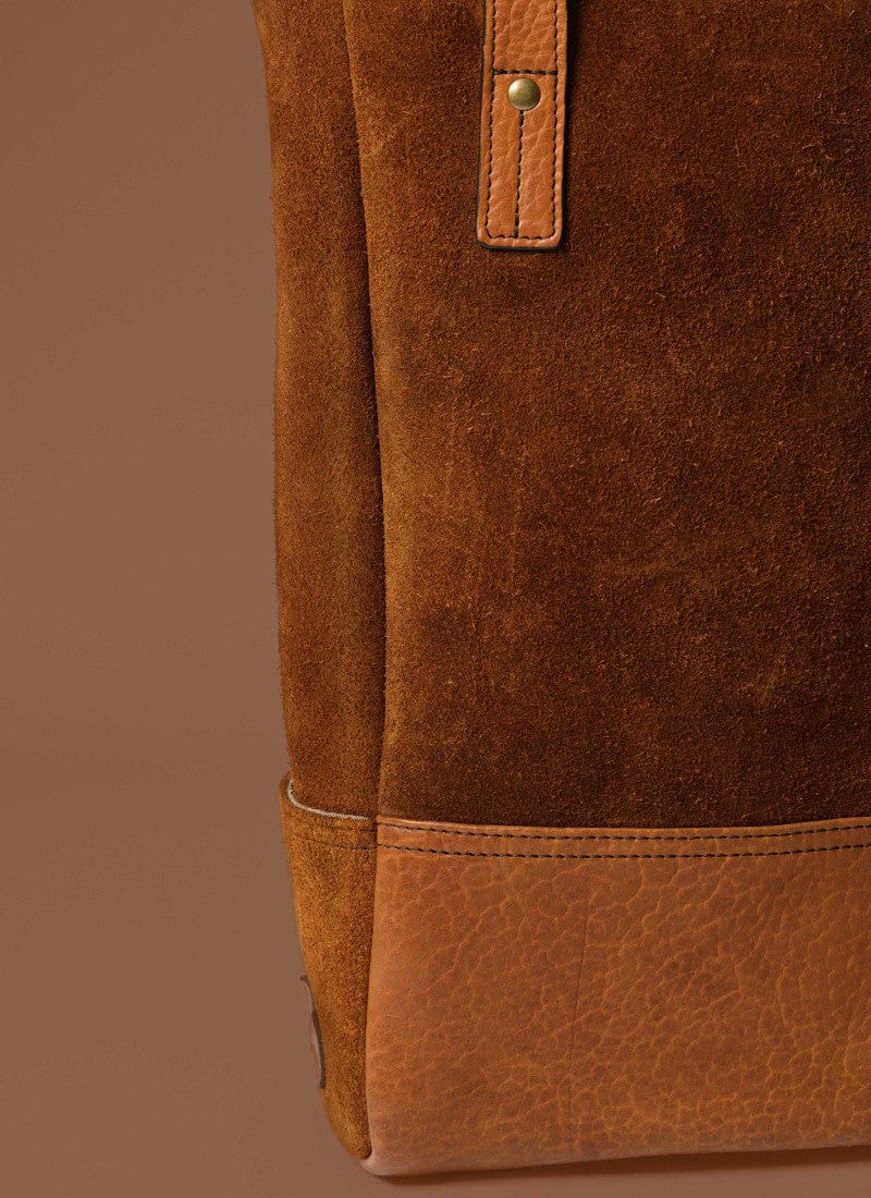 Moore & Giles Inc. Luggage Top Grain & Suede American Bison Limited Collection Bison Bottle Tote