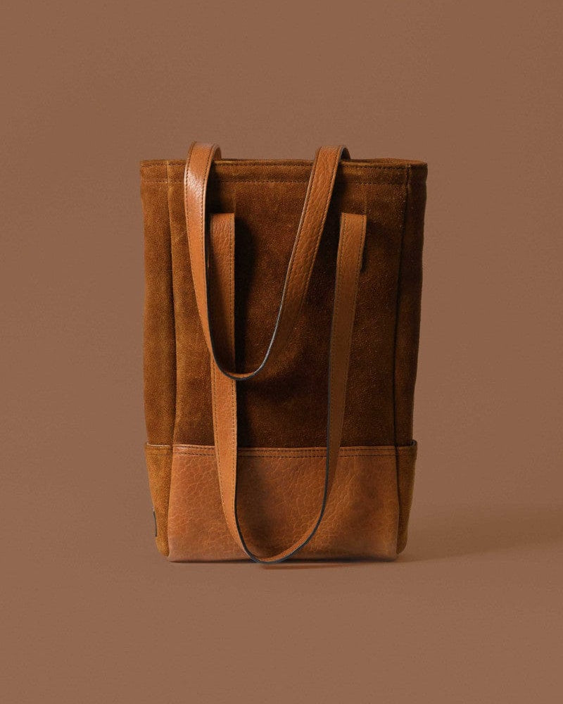 Moore & Giles Inc. Luggage Top Grain & Suede American Bison Limited Collection Bison Bottle Tote