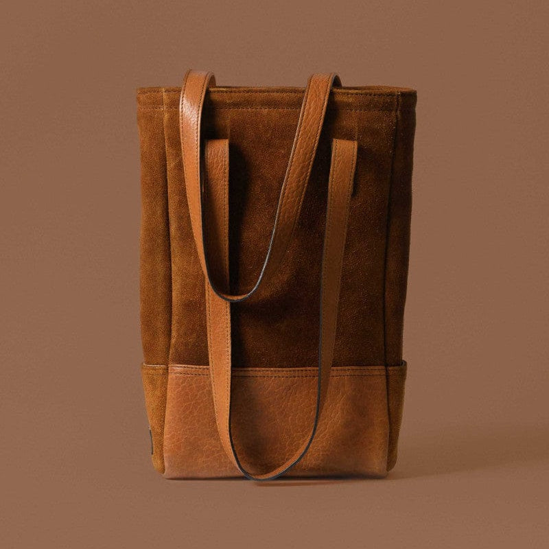 Moore & Giles Inc. Luggage Top Grain & Suede American Bison Limited Collection Bison Bottle Tote