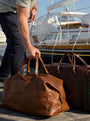 Moore & Giles Luggage Benedict Leather Weekend Bag- Titan Milled Honey