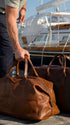 Moore & Giles Luggage Benedict Leather Weekend Bag- Titan Milled Honey