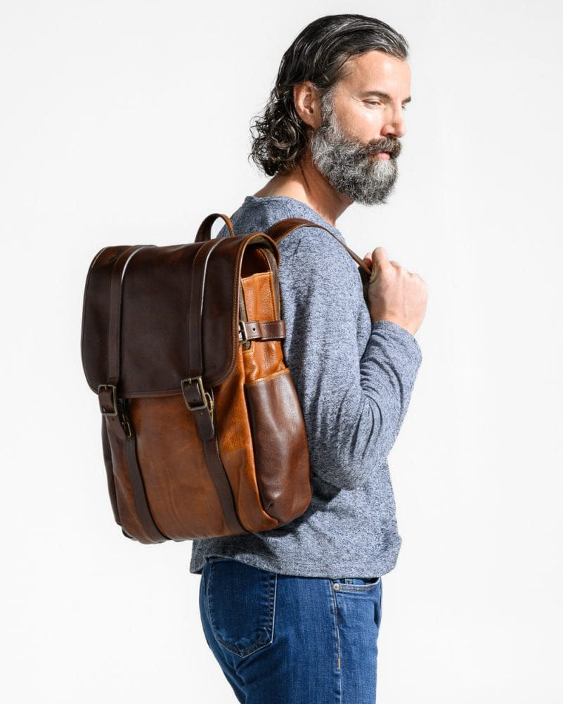 Moore & Giles Luggage Crews Backpack- Titan Milled Honey