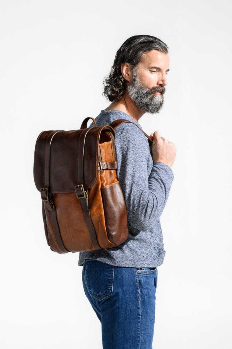 Moore & Giles Luggage Crews Backpack- Titan Milled Honey