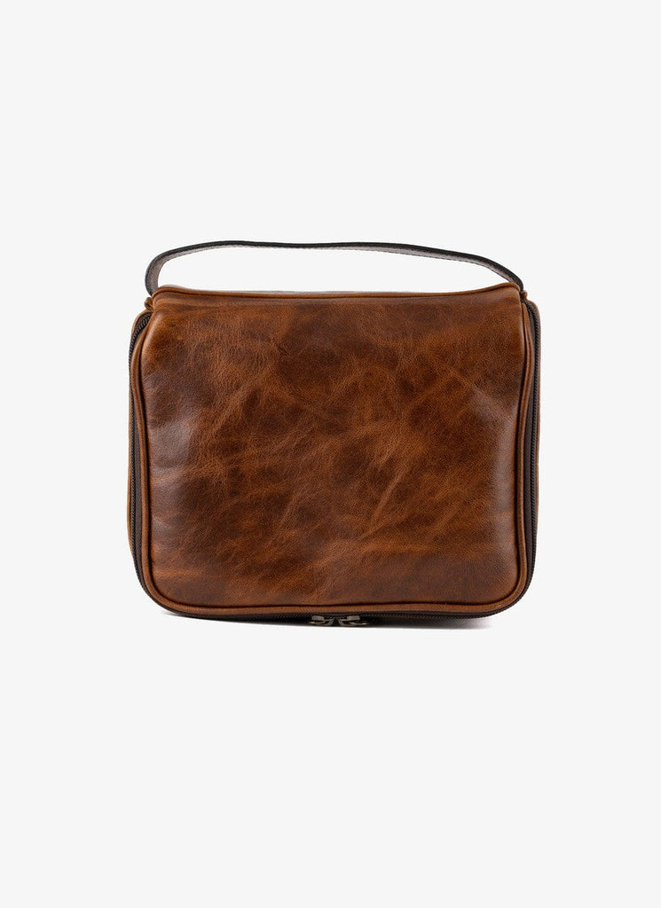 Moore & Giles Luggage Donald Wash Kit - Titan Milled Honey