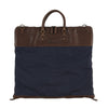 Moore & Giles Luggage Gravely Garment Bag- Navy & Baldwin Oak
