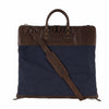 Moore & Giles Luggage Gravely Garment Bag- Navy & Baldwin Oak