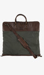 Moore & Giles Luggage Gravely Garment Bag - Olive & Titan Milled Brown