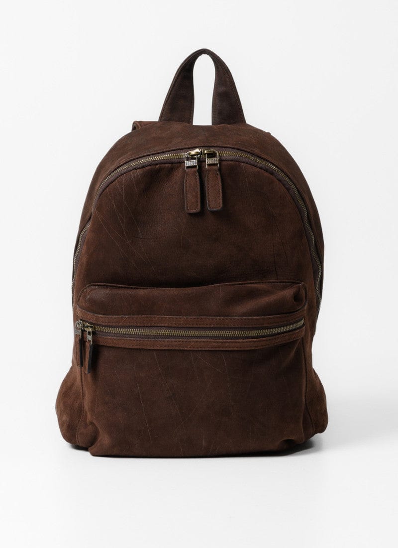 Moore & Giles Luggage Reclaimed Backpack - Griffin Chocolate Suede