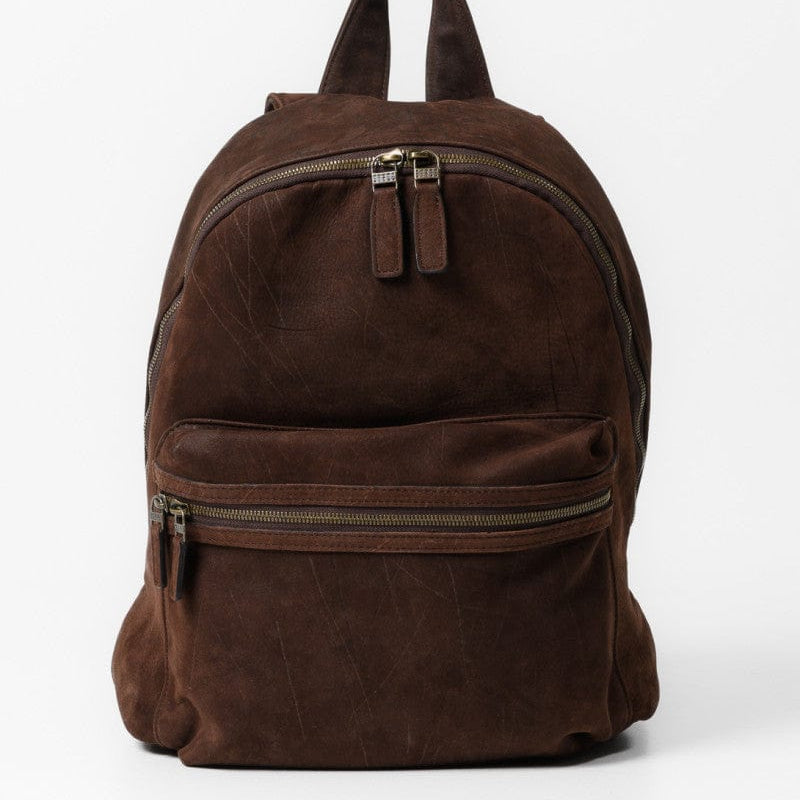 Moore & Giles Luggage Reclaimed Backpack - Griffin Chocolate Suede