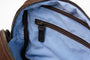 Moore & Giles Luggage Reclaimed Wash Bag - Griffin Chocolate Suede & Heirloom Cigar
