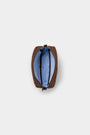 Moore & Giles Luggage Reclaimed Wash Bag - Griffin Chocolate Suede & Heirloom Cigar