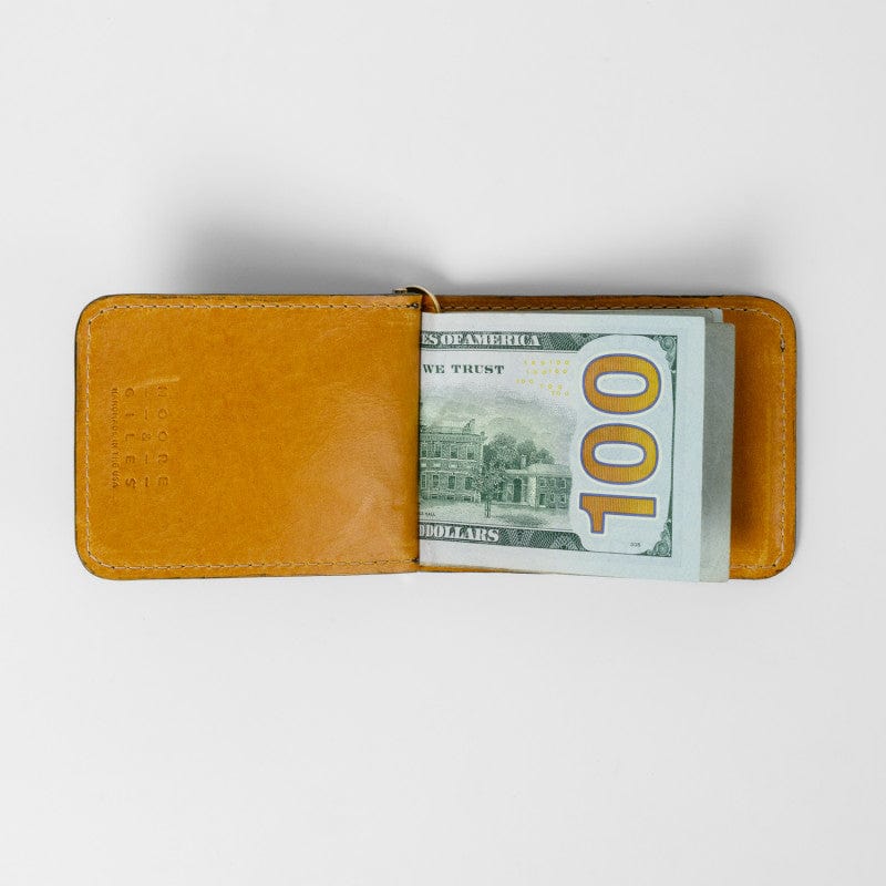 Moore & Giles Small Leather Goods Reclaimed Spring ID Wallet (Heirloom Black)