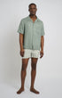 Onia Camp Shirt Tencel Vacation Shirt in Sage