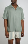 Onia Camp Shirt Tencel Vacation Shirt in Sage