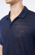 Onia Polos Shaun Linen Polo in Deep Navy