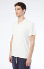 Onia Polos Towel Terry Johnny Collar Polo in White