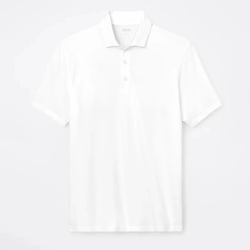 Orchard & Broome Polos Grand Pima Cotton Stretch Polo - White