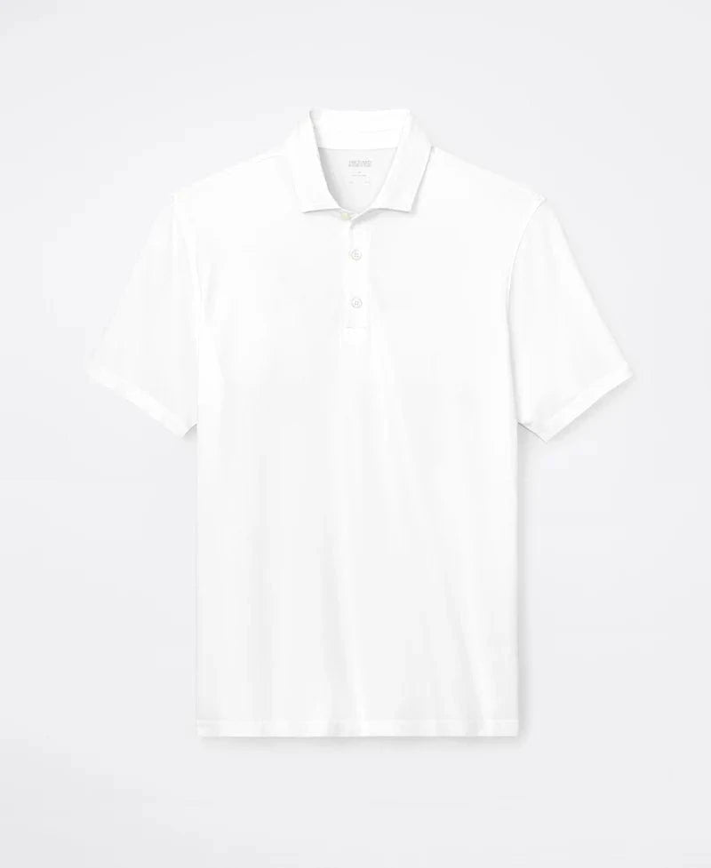 Orchard & Broome Polos Grand Pima Cotton Stretch Polo - White