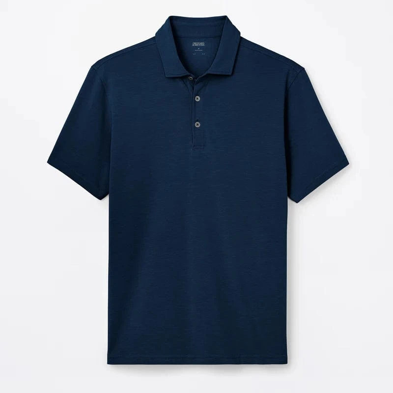 Orchard & Broome Polos XXL / Navy Grand Pima Cotton Stretch Polo - Navy
