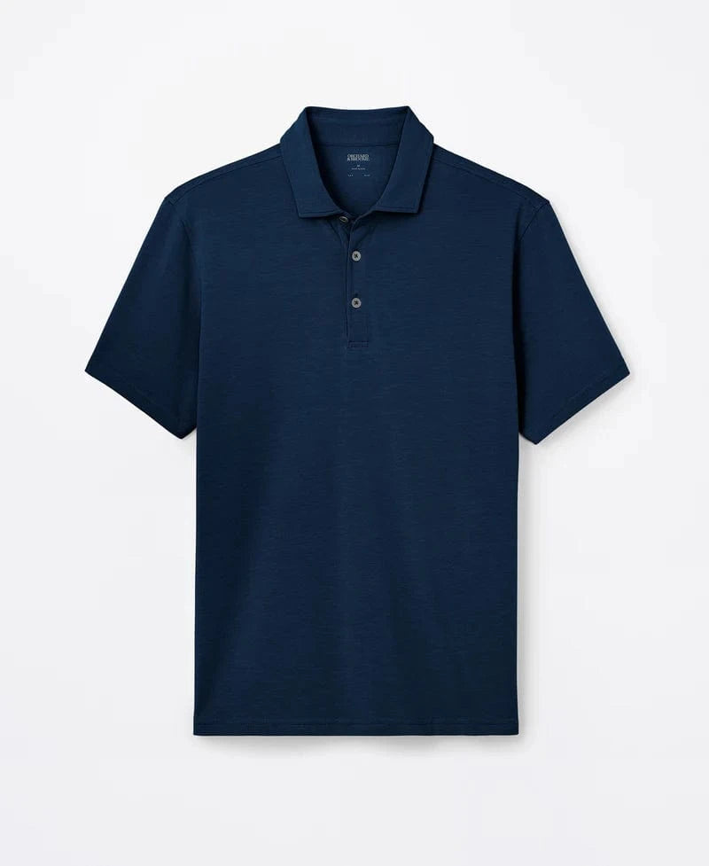 Orchard & Broome Polos XXL / Navy Grand Pima Cotton Stretch Polo - Navy