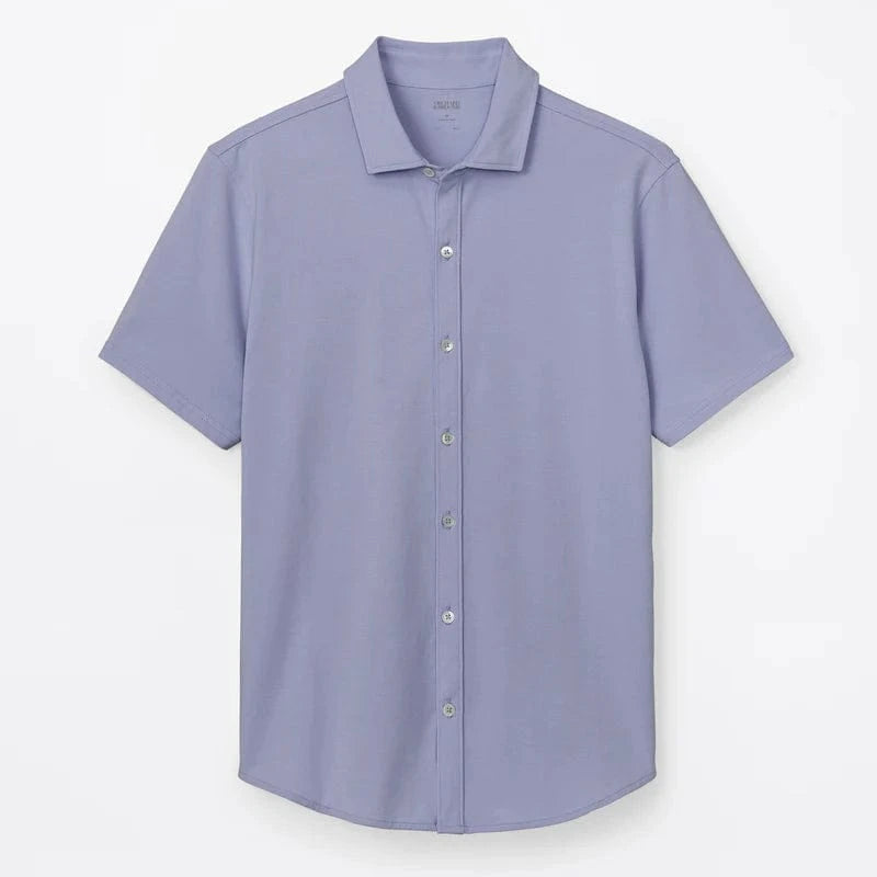 Orchard & Broome Sport Shirts Houston Pima Cotton Stretch Shirt - Glacier