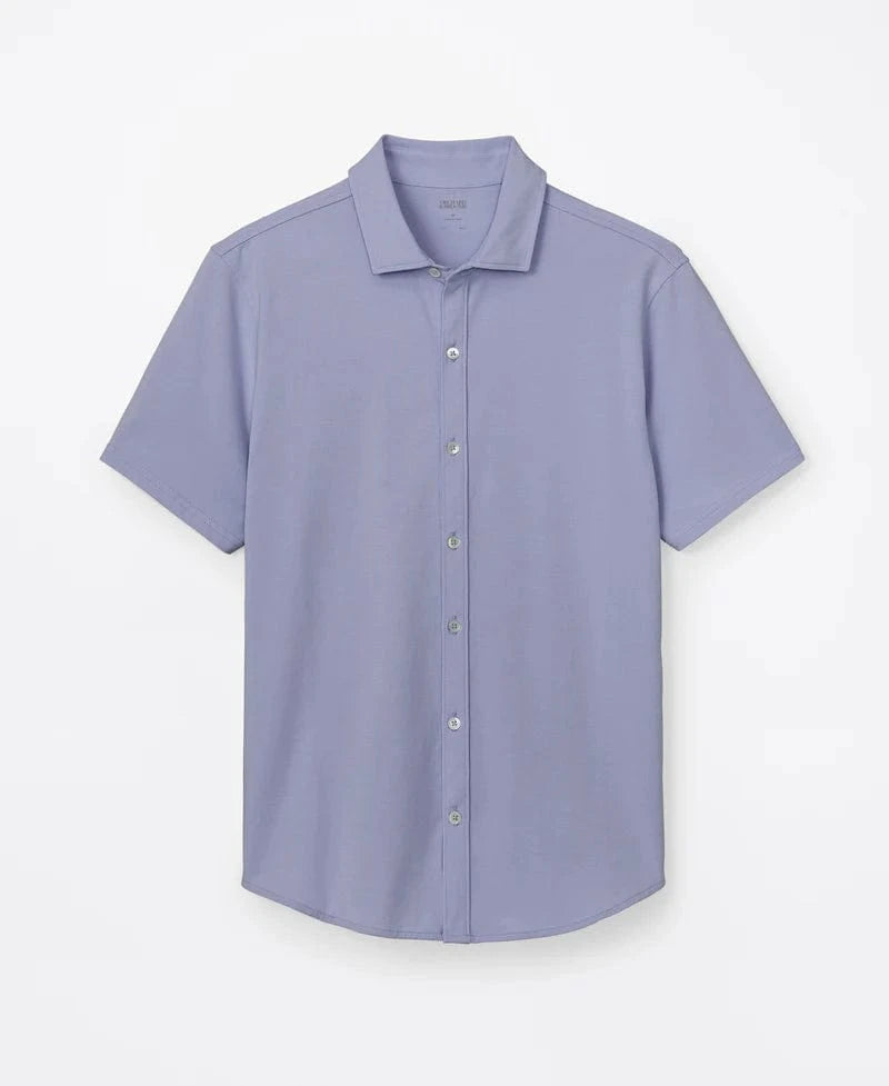 Orchard & Broome Sport Shirts Houston Pima Cotton Stretch Shirt - Glacier