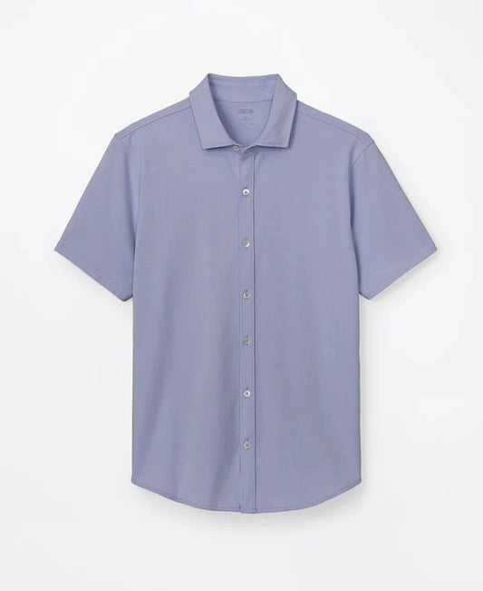 Orchard & Broome Sport Shirts Houston Pima Cotton Stretch Shirt - Glacier