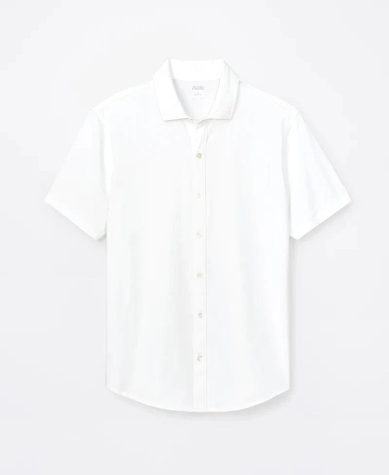 Orchard & Broome Sport Shirts Houston Pima Cotton Stretch Shirt - White