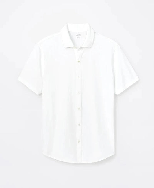 Orchard & Broome Sport Shirts Houston Pima Cotton Stretch Shirt - White