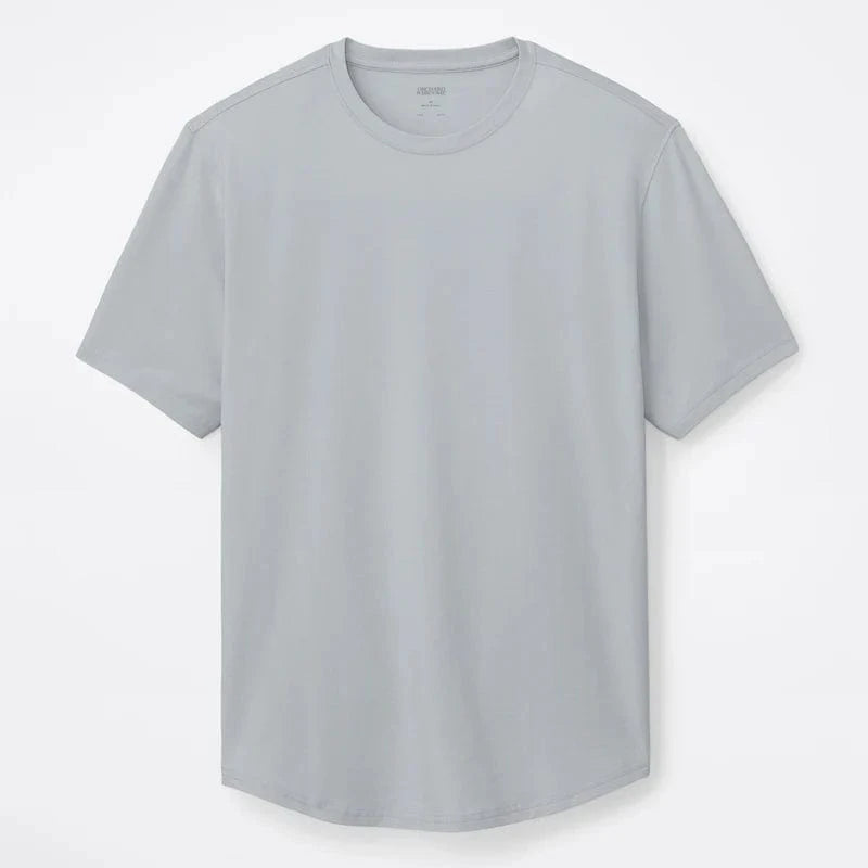 Orchard & Broome T-Shirts M / Light Grey Essex Tee Pima Cotton Stretch Tee - Light Grey