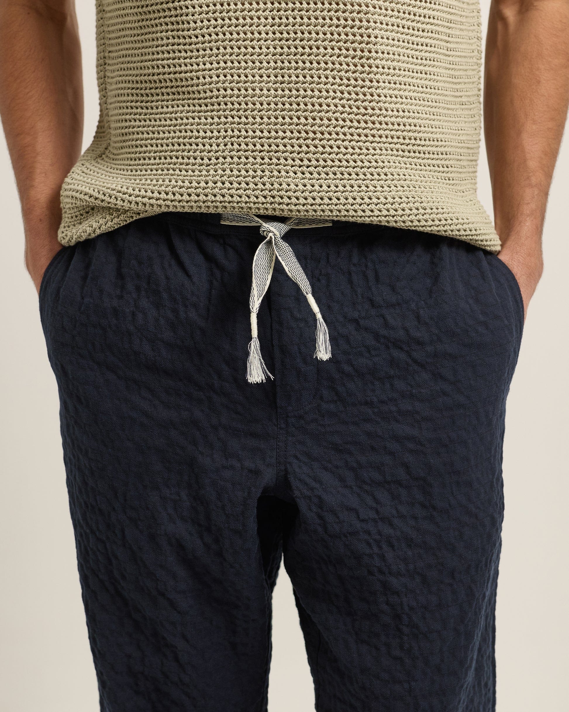 Orlebar Brown 5-Pockets Sonoran Relaxed Fit Seersucker Trousers